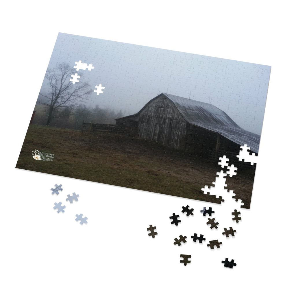 Rustic Barn Jigsaw Puzzle, Farm Themed Puzzle, Tin Box Puzzle, Family Game Night Puzzle, Relaxing Puzzle Gift