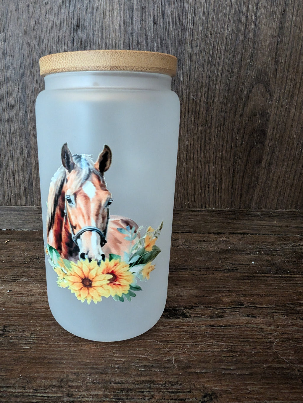 Glass Cup - I'd Rather Be Riding